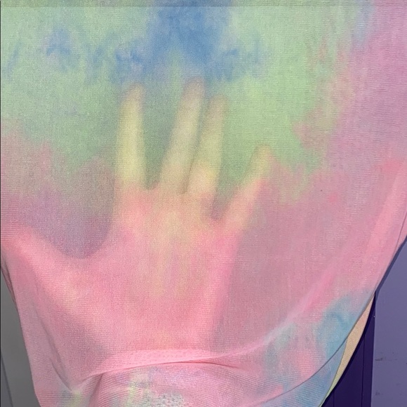 SHEIN sheer fitted rainbow top - Picture 3 of 3